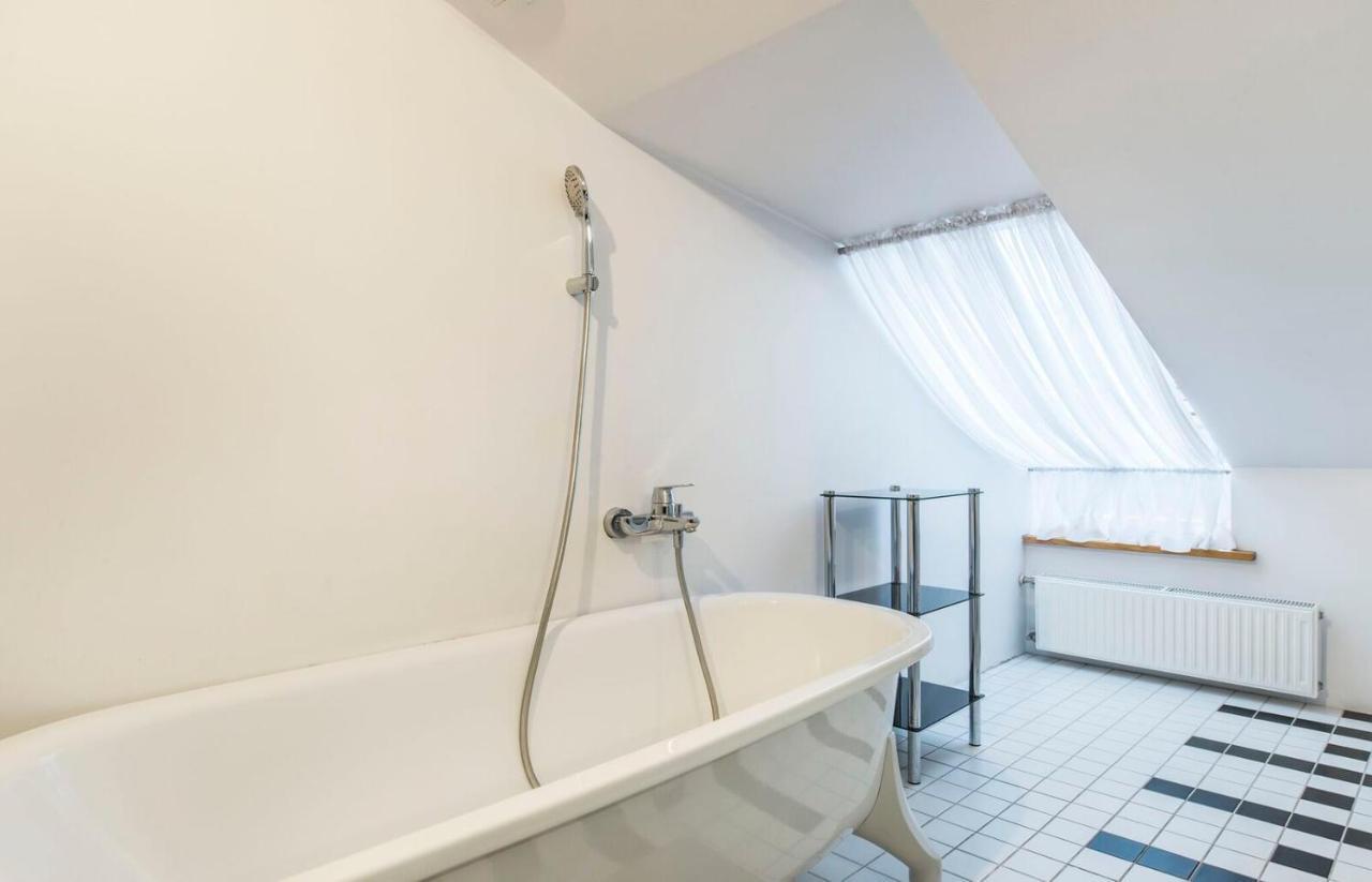 Central 2-Level Penthouse With Terrace And Free Parking 里加 外观 照片