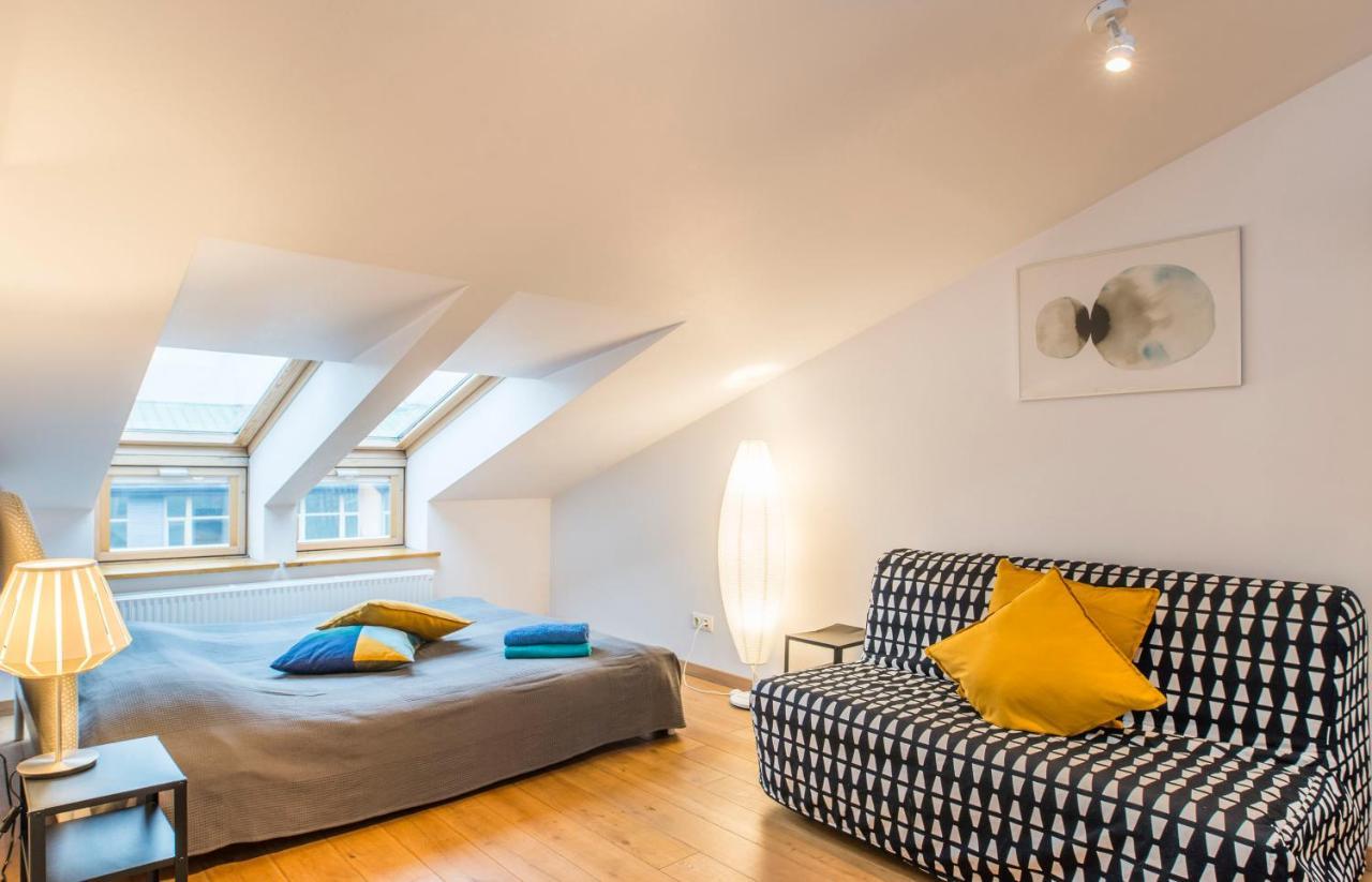 Central 2-Level Penthouse With Terrace And Free Parking 里加 外观 照片